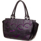 Banned Alt - Bat Wings - Black / Purple Handbag