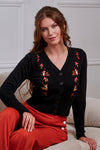 Banned Alternative - Fawn Forest Friends - Black Knit Cardigan