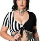 Forest Ink Gothic Clothing -  Ghost Town - Tie-Front Top