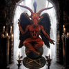 Figurine Gothique Mystique Occulte Ancienne Baphomet Lune de Sang 25cm