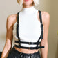 Dual Black Harness Belt- Fully Adjustable to Fit