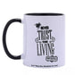 Beetlejuice Mug - I Myself Am Strange and Unusual - Black and White Mug