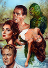 Rick Melton - Montage de Black Lagoon - Impression d'art d'horreur classique