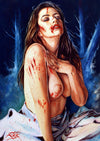 Rick Melton - Debbie Rochon- Scream Queens - Estampe