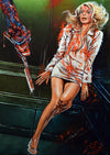 Œuvre d'art originale de Rick Melton - Dressed to Kill - Œuvre d'art originale certifiée authentique de haute qualité