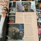 Magazine with horror movie-themed layout featuring images of monsters and text.