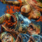 Rick Melton Original Artwork - Mega Piranha - High Quality Certified Authentic Original Artwork