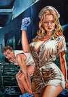 Rick Melton Original Artwork - Nurse Phist - High Quality Certified Authentic Original Artwork