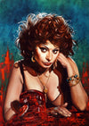 Rick Melton - Sophia Loren - Scream Queens Art Print