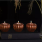 Gothic Home Decor - Pumpkin T-Light Holders - Set of 3 Pumpkin Shaped Tealight Holders