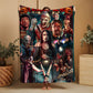 Horror Movie Blanket - Terrifier - Luxury Twin / Double Velveteen Fleece Blanket