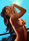 Rick Melton - Smoking Girl - Smut Art Print