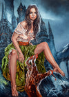 Rick Melton - Lalla Ward - Scream Queens Art Print