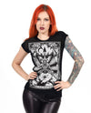 Front image of T Shirt on model