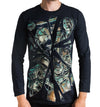 Front image of T Shirt on model