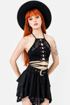 Restyle - Acantha - Gothic Blouse Halterneck Top
