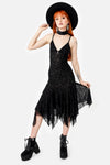 Restyle - Fallen Leaves - Cottagecore Gothic Midi Dress