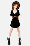 Restyle - Midnight Floral - Cottagecore Mini Dress
