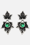 Restyle - Poisoned Ivy Earrings - Silver Dropper Stud Earrings