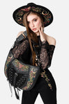 Restyle - Wild Incantations - Gothic Velvet Shopper Handbag