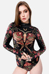 Restyle - Wilderwood - Gothic Velvet Bodysuit