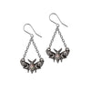 Alchemy - Lunar Moth Earrings with Mother of Pearl Inlays