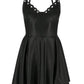 Restyle - Crescent Moon - Laser Cut Mini Faux Leather Dress - Wild Star Hearts 