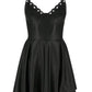 Restyle - Crescent Moon - Laser Cut Mini Faux Leather Dress - Wild Star Hearts 