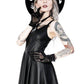 Restyle - Crescent Moon - Laser Cut Mini Faux Leather Dress - Wild Star Hearts 