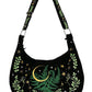 Restyle - HERBAL Hobo Bag Fern Embroidery - Work / Travel Bag - Wild Star Hearts 