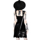 Back image of dress on model