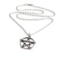 Alchemy Wiccan Elemental Pentacle Pewter Pendant with Crystals by Swarovski®.
