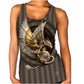 Image of Front of Goth Top on model
